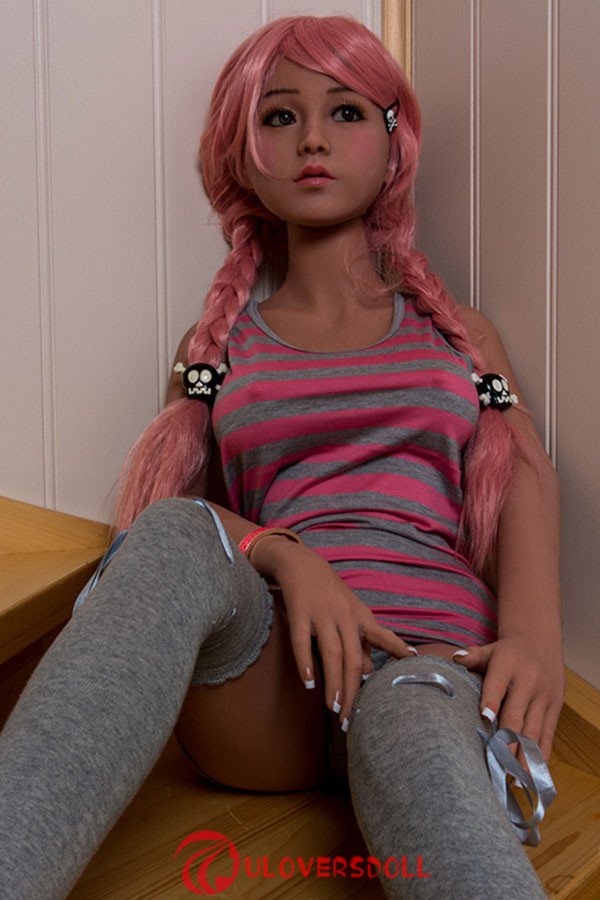 Deidre : 141cm Realistic Love Doll Reddish Brown Braids