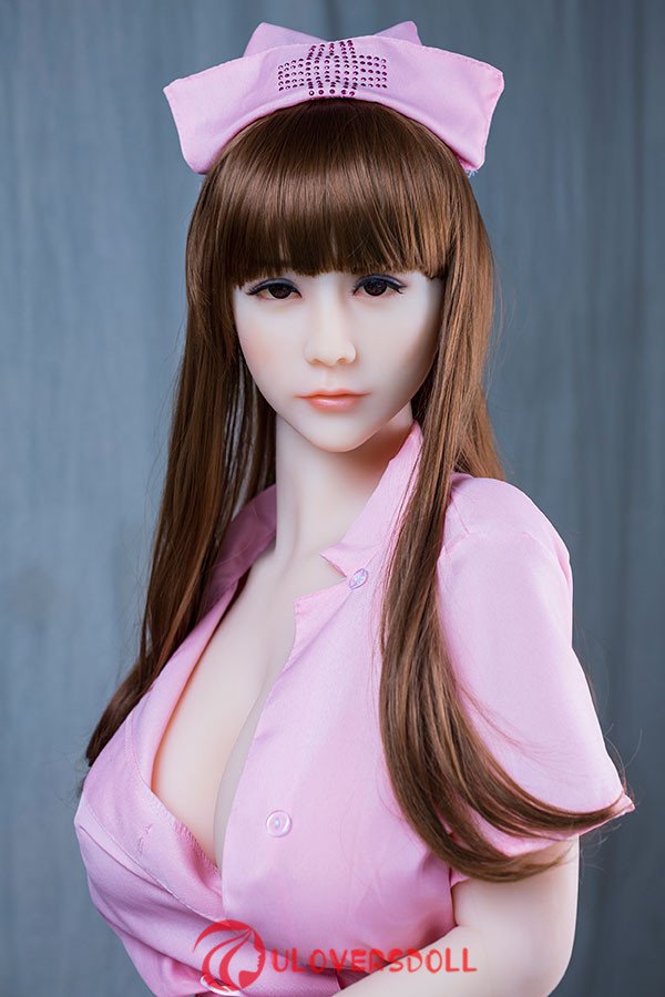 Elvin : Beautiful nurse virgin sexy wm tpe silicone love doll 165cm